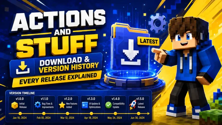 Actions and Stuff Download & Version History — Every Release Explained Feature Image