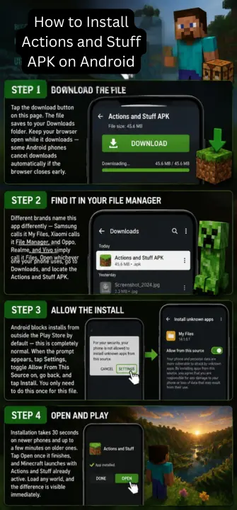 How to Install Actions and Stuff APK on Android