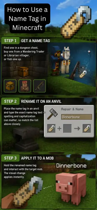 How to Use a Name Tag in Minecraft